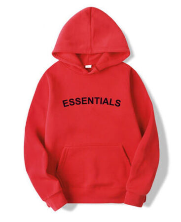 Red Essentials Hoodie