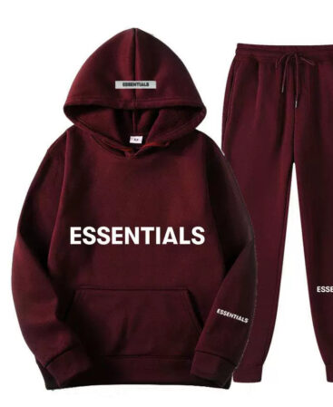 Maroon Essentials Tracksuit