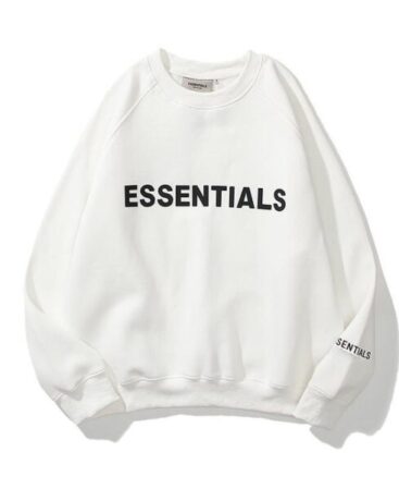 Essentials White Sweatshirt