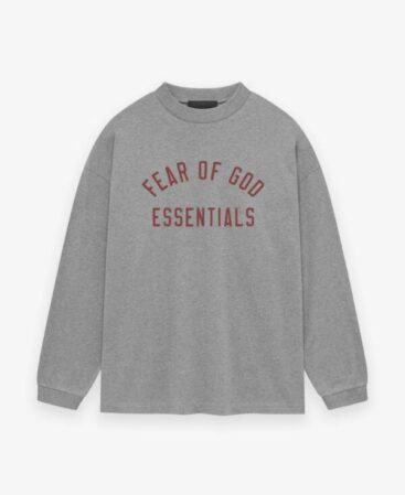 Fear Of God Essentials Red Logo Sweatshirt