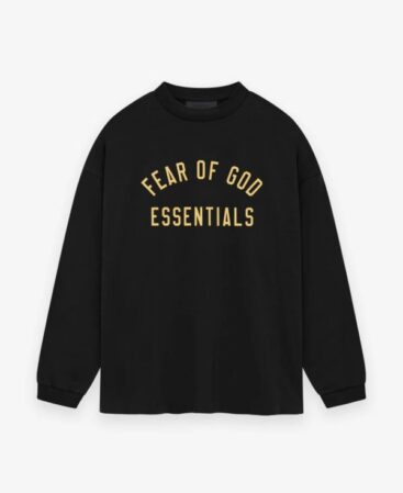 Fear Of God Essentials Yellow Logo Sweatshirt
