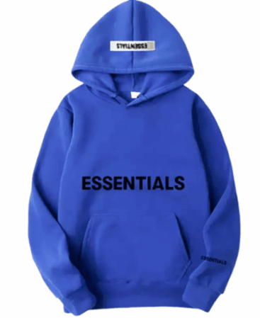 Blue Fear of God Essential Hoodie